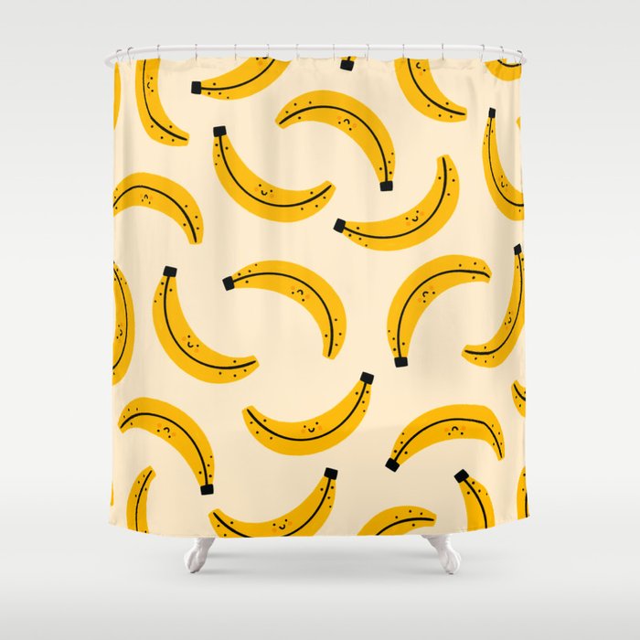 Happy Bananas Shower Curtain Gallery Image 1