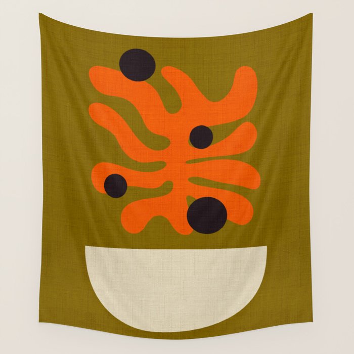 matisse minimal abstract Wall Tapestry Gallery Image 4