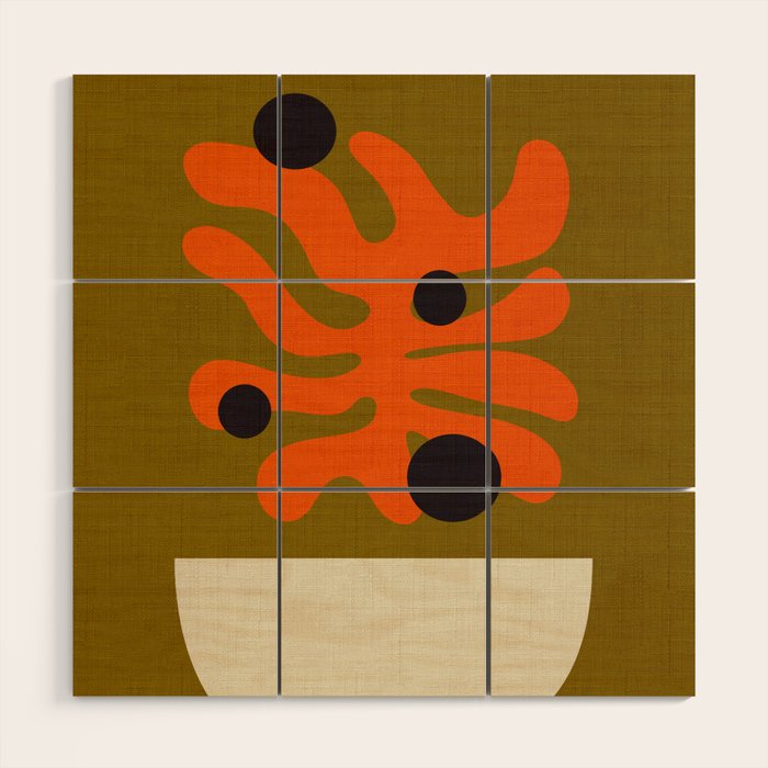 matisse minimal abstract Wood Wall Art Gallery Image 1