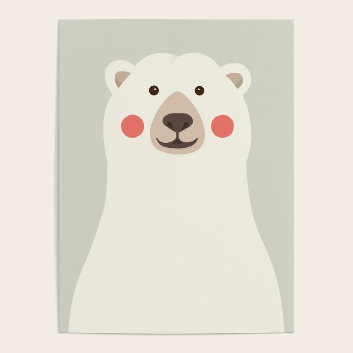 Polar Bear, Animal Portrait Poster Gallery Image 4