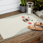 Polar Bear, Animal Portrait Outdoor Rug Gallery Image 2
