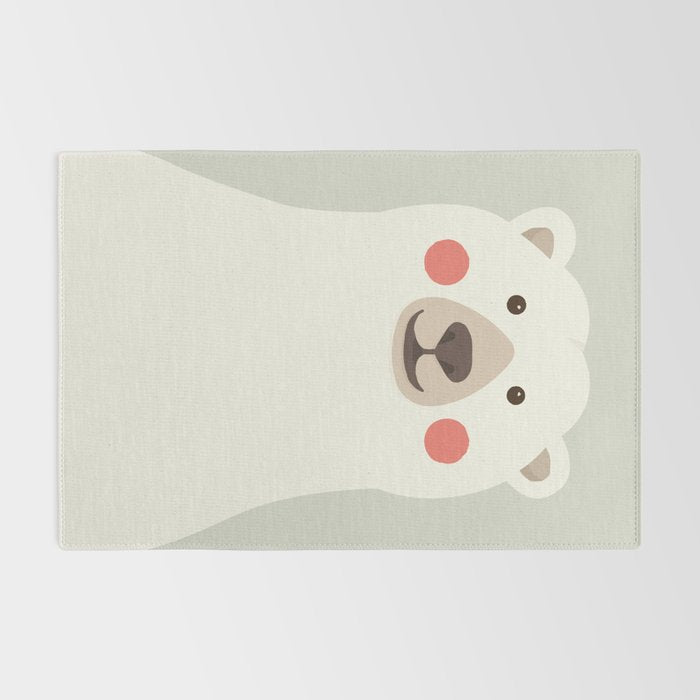Polar Bear, Animal Portrait Rug Gallery Image 2