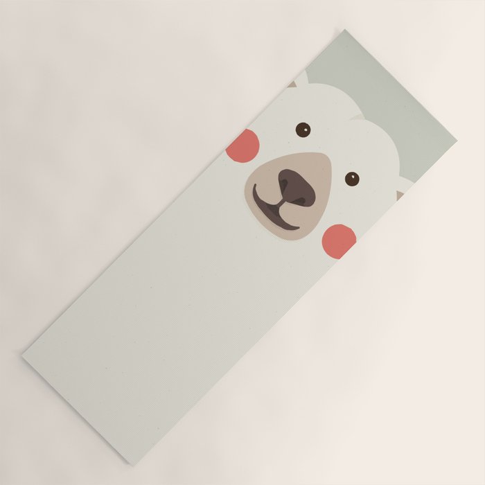 Polar Bear, Animal Portrait Yoga Mat Gallery Image 1