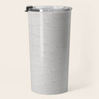 White Crocodile Leather Travel Mug Gallery Image 3