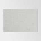 White Crocodile Leather Rug Gallery Image 2