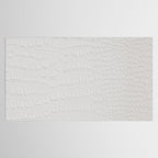 White Crocodile Leather Tablecloth Gallery Image 2