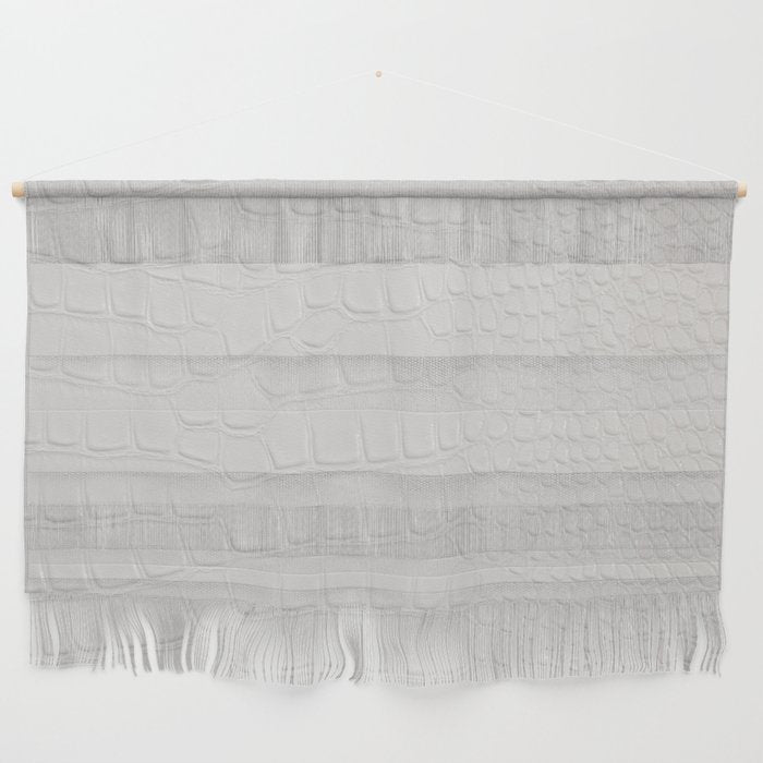 White Crocodile Leather Wall Hanging Gallery Image 1