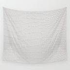 White Crocodile Leather Wall Tapestry Gallery Image 4