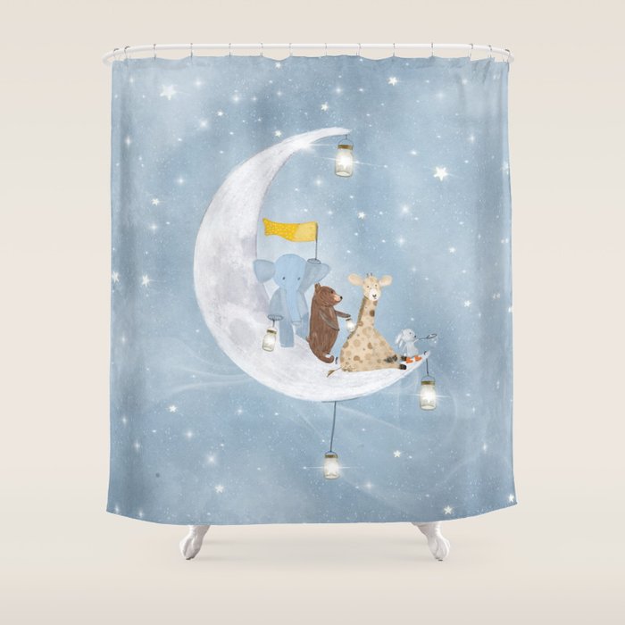 starlight wishes with you Shower Curtain Gallery Image 1