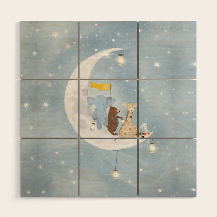 starlight wishes with you Wood Wall Art Gallery Image 1