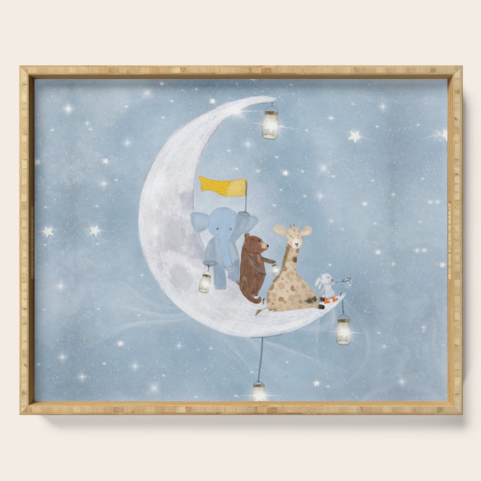 starlight wishes with you Serving Tray Gallery Image 1