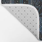 Gothic Halloween - Eerie Blue Bath Mat Gallery Image 2