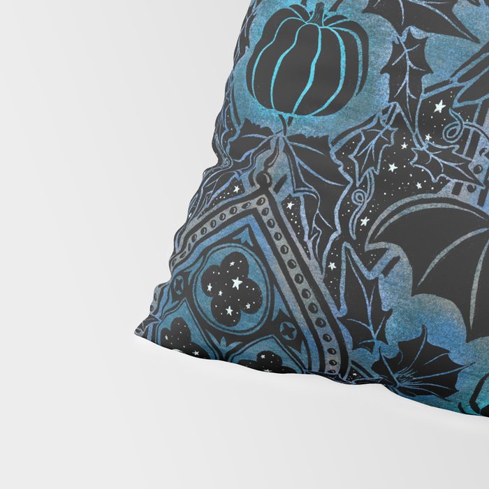 Gothic Halloween - Eerie Blue Pillow Sham Gallery Image 4
