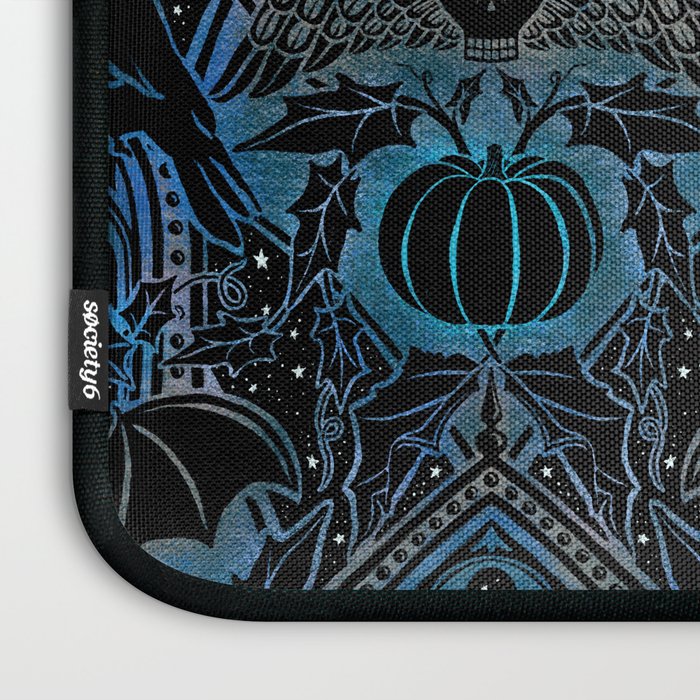 Gothic Halloween - Eerie Blue Laptop Sleeve Gallery Image 3