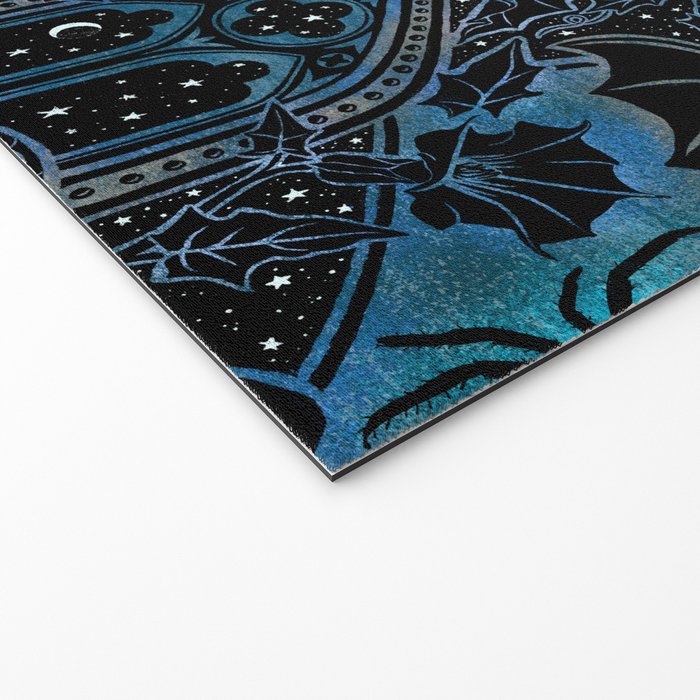 Gothic Halloween - Eerie Blue Welcome Mat Gallery Image 2