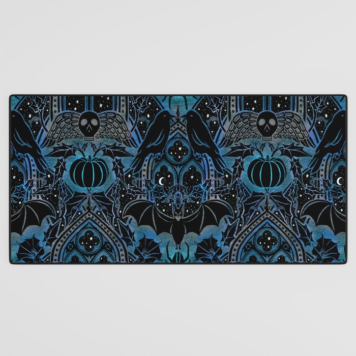 Gothic Halloween - Eerie Blue Desk Mat Gallery Image 3