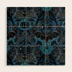 Gothic Halloween - Eerie Blue Wood Wall Art Gallery Image 1