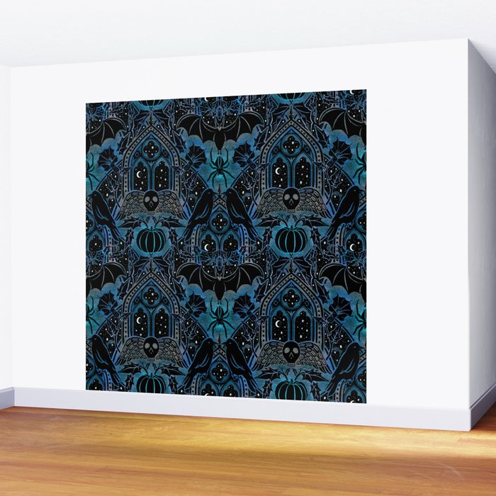 Gothic Halloween - Eerie Blue Wall Mural Gallery Image 2