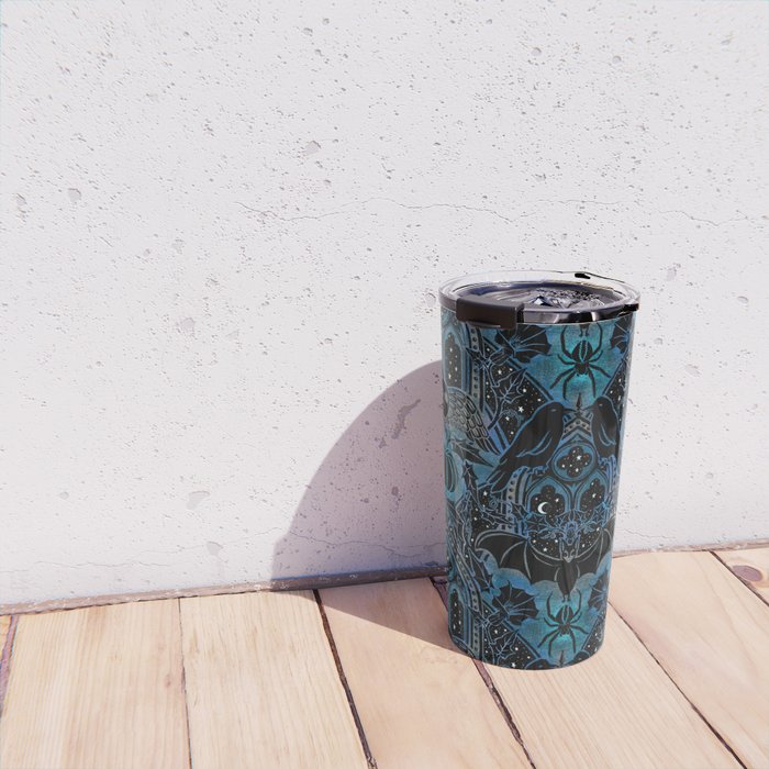 Gothic Halloween - Eerie Blue Travel Mug Gallery Image 4