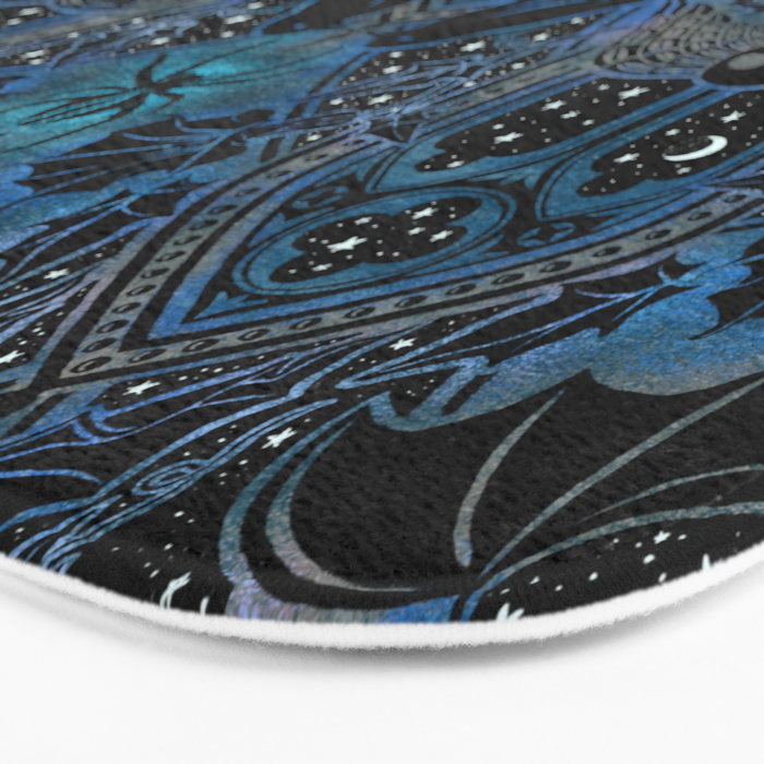 Gothic Halloween - Eerie Blue Bath Mat Gallery Image 3