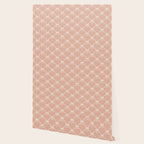 Bows & Ribbons Pattern XLVI Peach Pink Wallpaper Gallery Image 2