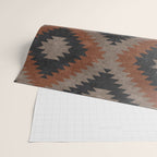 aztec neutrals - inkwell & taupe Wrapping Paper Gallery Image 2