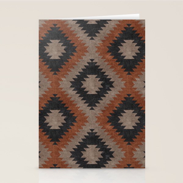 aztec neutrals - inkwell & taupe Stationery Card Gallery Image 2