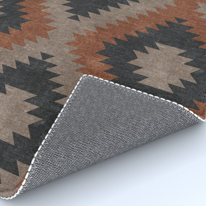 aztec neutrals - inkwell & taupe Rug Gallery Image 4