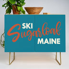 Ski Sugarloaf Maine vintage ski poster Credenza Gallery Image 1