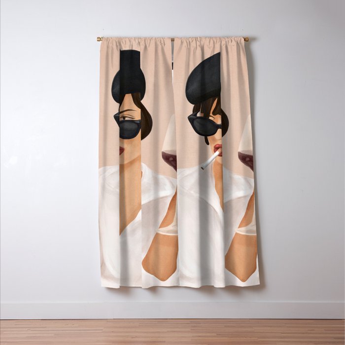 Glass of wine Window Curtain Gallery Image 3