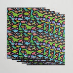 Jurassic baby - dark Wrapping Paper Gallery Image 3