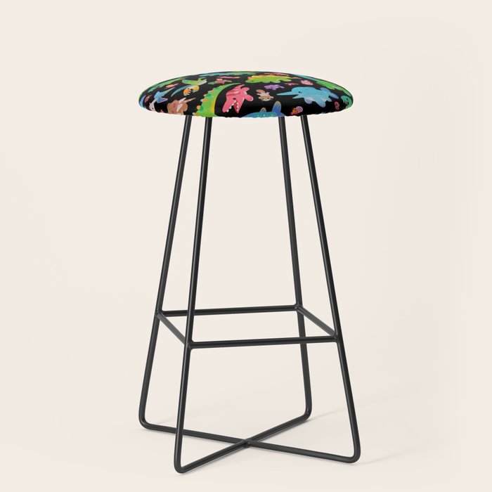 Jurassic baby - dark Stool Gallery Image 1