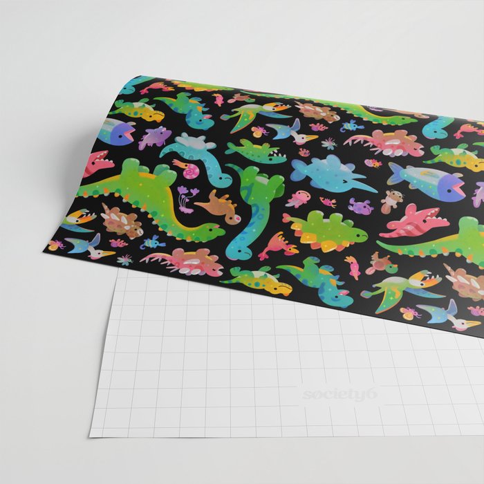 Jurassic baby - dark Wrapping Paper Gallery Image 2