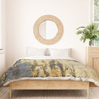 Blue Gold Oriental Rug Print Duvet Cover Gallery Image 3