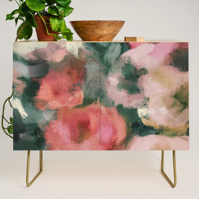 floral abstract 4 22 Credenza Gallery Image 1