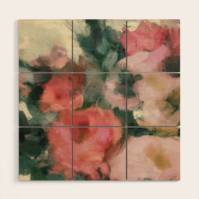 floral abstract 4 22 Wood Wall Art Gallery Image 1