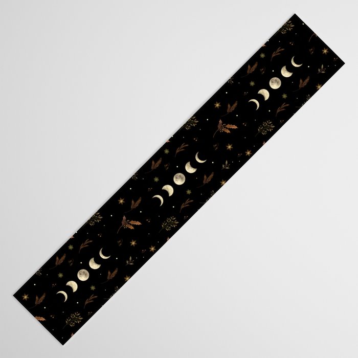 Moonlight Garden - Winter Brown Table Runner Gallery Image 3