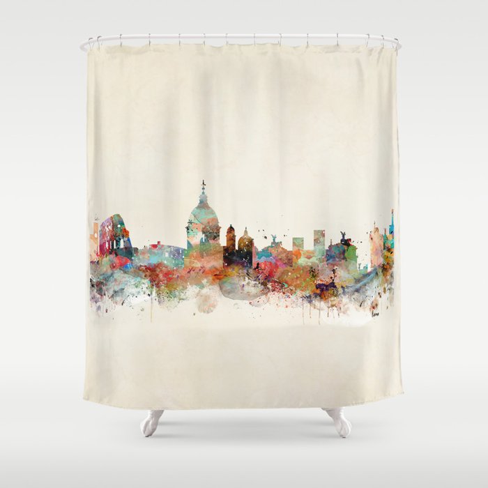 rome italy skyline Shower Curtain Gallery Image 1