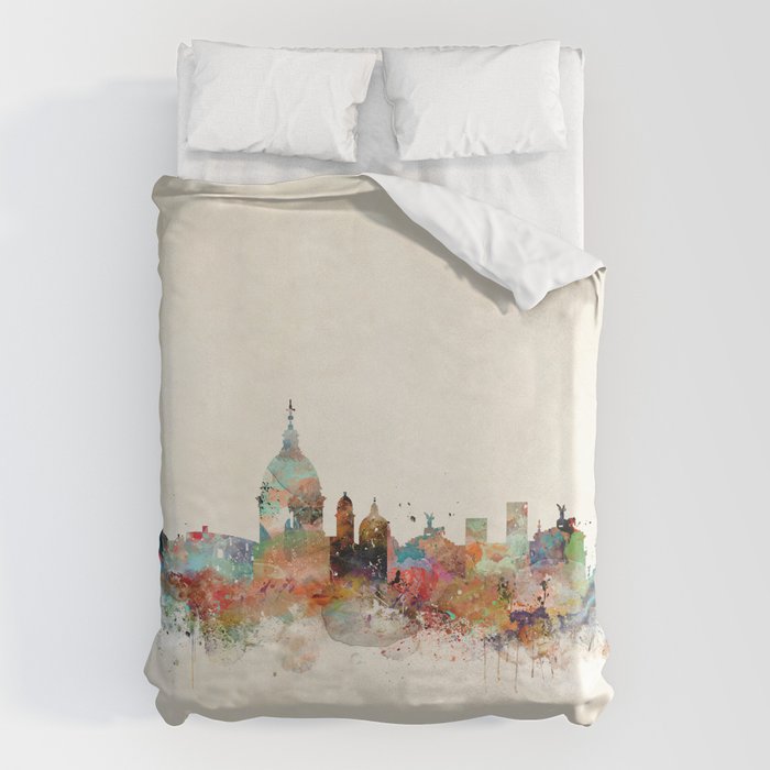 rome italy skyline Duvet Cover Gallery Image 6