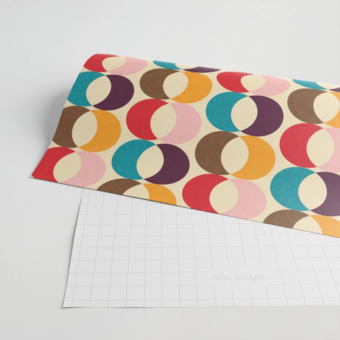 Mid Century Modern Circles Wrapping Paper Gallery Image 2