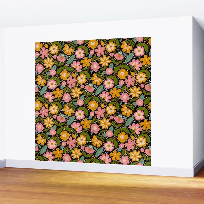 Floral Jungle  Wall Mural Gallery Image 2
