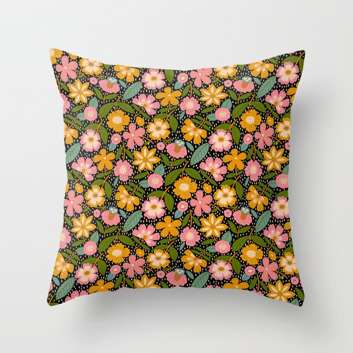 Floral Jungle  Throw Pillow Gallery Image 6