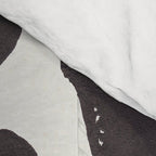 Still LIfe with Three Flowers in a Vase / Black & White Comforter Gallery Image 4