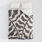 Still LIfe with Three Flowers in a Vase / Black & White Comforter Gallery Image 6