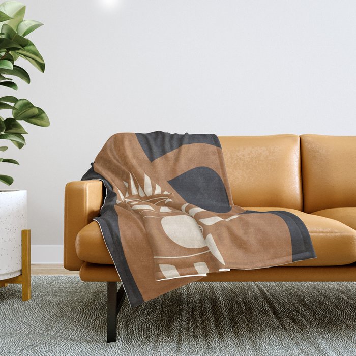 Modern Abstract Vase 1 Throw Blanket Gallery Image 1