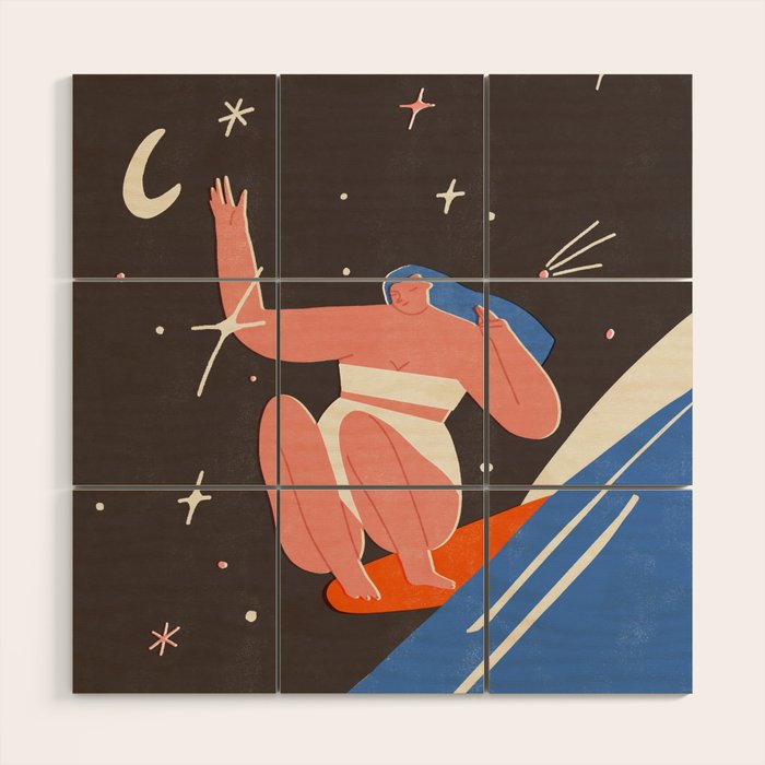 Under the stars Wood Wall Art Gallery Image 1
