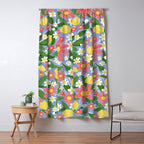 Lemons and Flowers on Blue Window Curtain Gallery Image 5