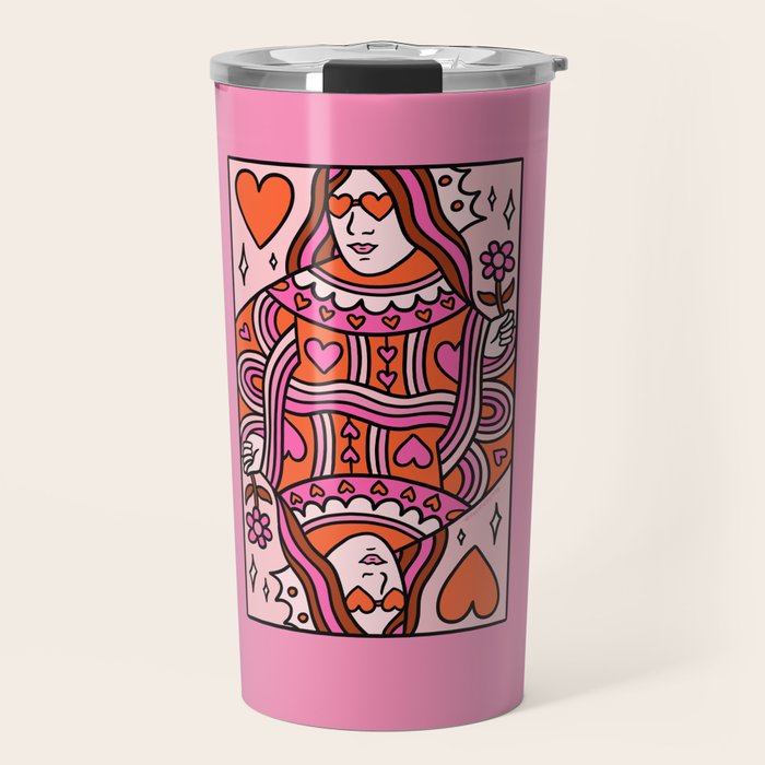 Queen of Hearts Travel Mug Gallery Image 1