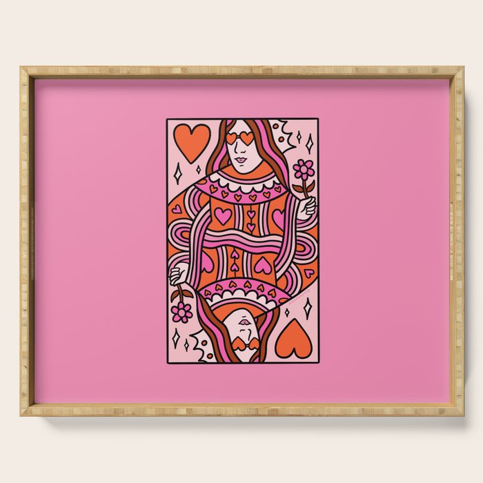 Queen of Hearts Serving Tray Gallery Image 1