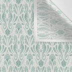 Seahorse Damask . Soft Aqua Wall Tapestry Gallery Image 3